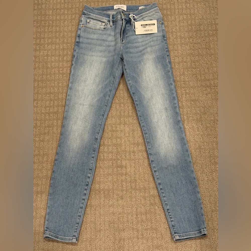 Frame Denim Light Blue Skinny Jeans